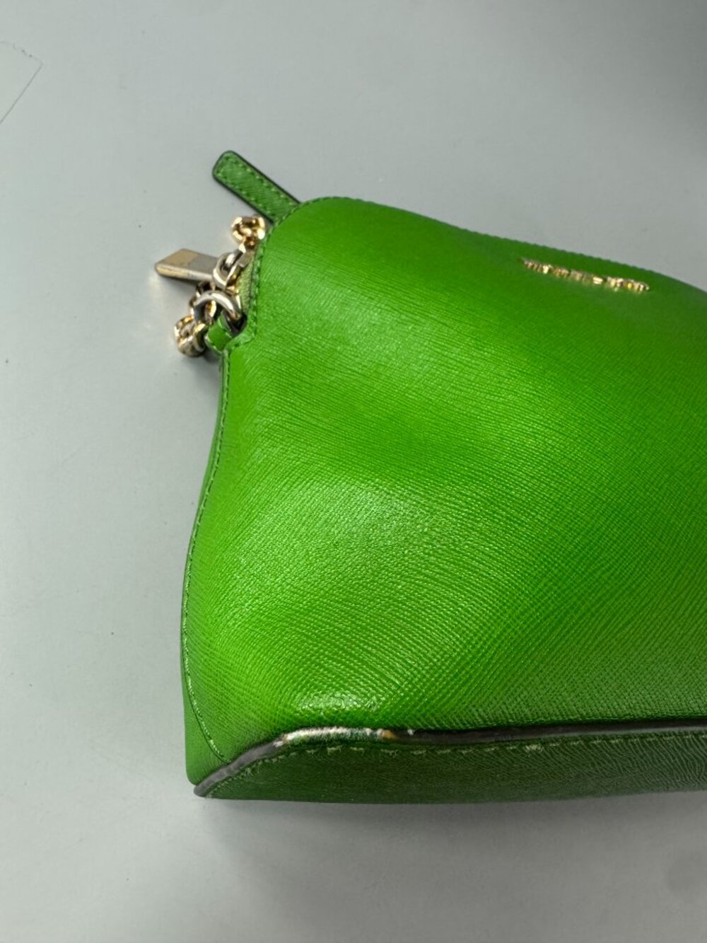 Michael Kors Green Saffiano Leather Crossbody Bag - Picture 14 of 15